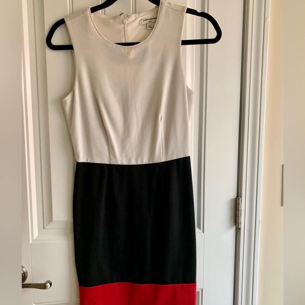 Banana Republic Factory Tailored Color-block Dress